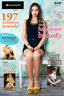 pantyhose girl in pro-kolgotki 09-2014 magazine pantyhose girls magazine - pro-kolgotki 09-2014